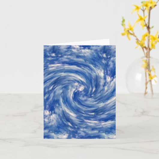 Wetzende Wolken...... Karte (Gelbe Blume)