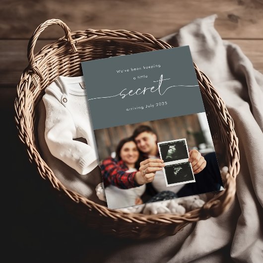 We've Been Keeping a Secret Baby Announcement Card Einladung