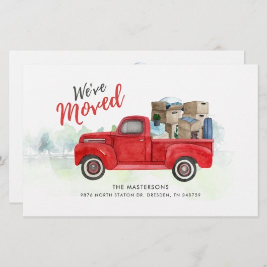 Weve bewegte neue Ankündigung zur Adressenverschie (Vorne/Hinten)