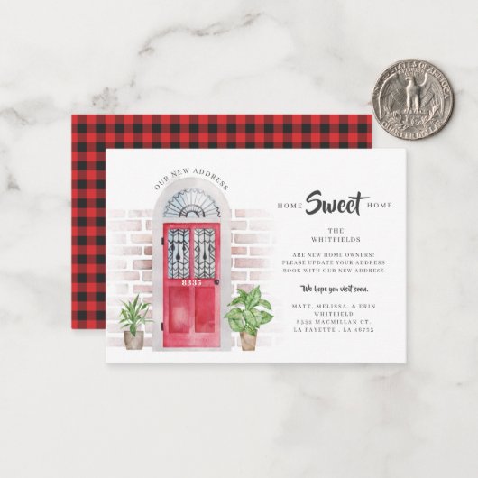 Weve bewegte rustikale Ankündigung zur Verschiebun (Vorderseite/Rückseite Beispiel)