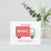 Weve bewegte sich! ankündigungspostkarte (Stehend Vorderseite)