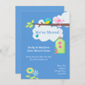 Weve bewegte Zuhause Bird House and Tree Ankündigung (Vorne/Hinten)