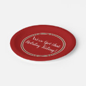 Weve Got Holiday Gefühl Red Pappteller (Schrägansicht)