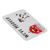 We've Mooved Cow Barn Farm New Home Announcement Magnet (Rechte Seite)