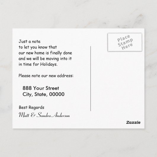 We've moved B House Map Replace with your own Map Postkarte (Rückseite)