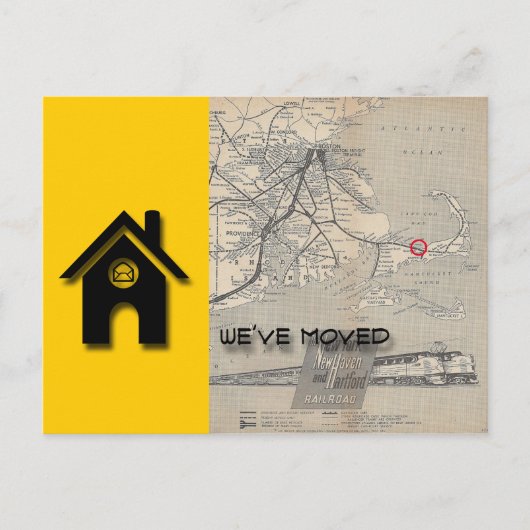 We've moved B House Map Replace with your own Map Postkarte (Vorderseite)