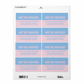 We've Moved Blue Pink New Address (Vorne)