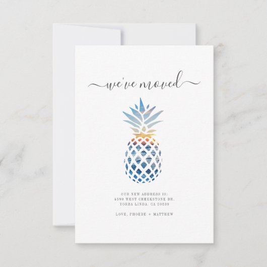 Weve Moved Change Moving Ankündigung (Vorderseite)