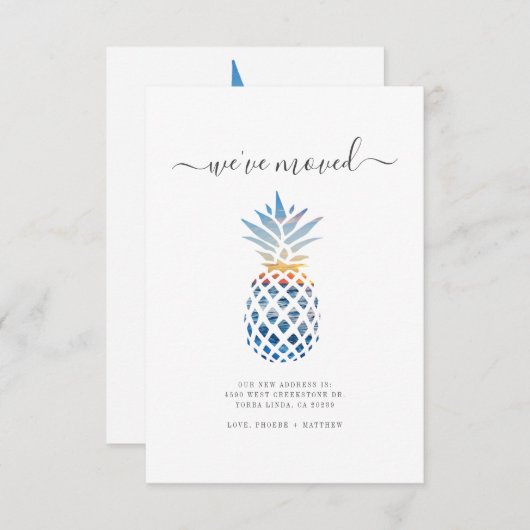 Weve Moved Change Moving Ankündigung (Vorne/Hinten)