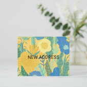  We've moved, chic, change of address announcement Postkarte (Stehend Vorderseite)