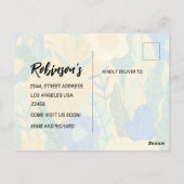  We've moved, chic, change of address announcement Postkarte (Rückseite)