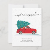 We've Moved Christmas Holiday Moving Ankündigung (Vorderseite)