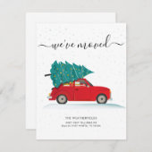 We've Moved Christmas Holiday Moving Ankündigung (Vorne/Hinten)