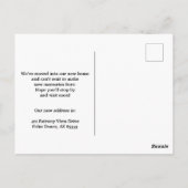 We've Moved Elegant Golf Cart Silhouette New Home Postkarte (Rückseite)