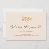 We've Moved Fall Foliage Moving Ankündigung (Vorderseite)