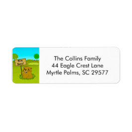 We've Moved Gopher on Golf Course Announcement 