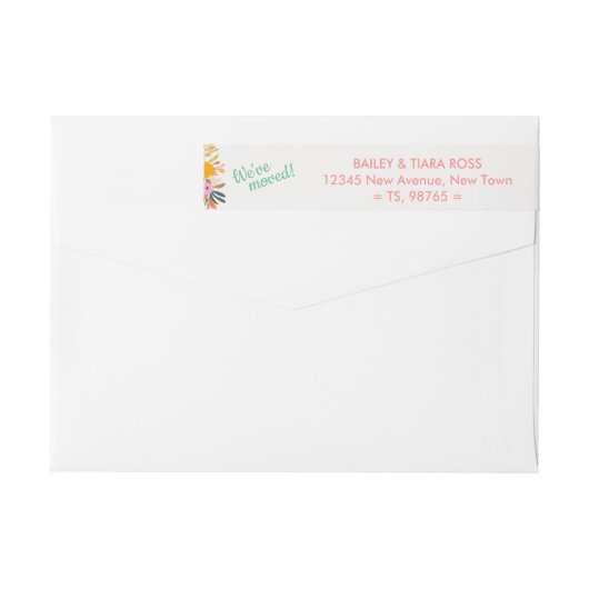 We've Moved Modern Pumpkin Fall Colors (Rückseite)