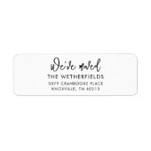 We've Moved Moving Announcement Return Address (Vorne)