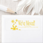 We've Moved snowflake holiday Label (Insitu)