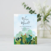 We've Moved Watercolor Cactus Cacti Moving Postkarte (Stehend Vorderseite)