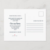 We've Moved Whimsical Winter House Change Address Ankündigungspostkarte (Rückseite)