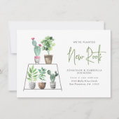 Weve Planted New Roots Pflanze Moving Ankündigung (Vorderseite)