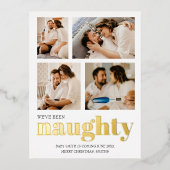 Weve war unartig Schwangerschaft Ankündigung Weihn (Vorderseite)