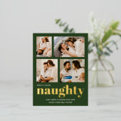 Weve war unartig Schwangerschaft Ankündigung Weihn (Stehend vorne)