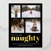 Weve war unartig Schwangerschaft Ankündigung Weihn (Vorderseite)