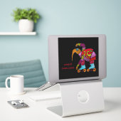 Wevil Overcome Large Vinyl Aufkleber (Laptop auf Schreibtisch)