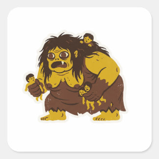 Wewe Gombel Quadratischer Aufkleber