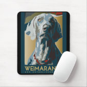 Wewimaraner Nation: Weimaraner 1943 Mousepad (Mit Mouse)