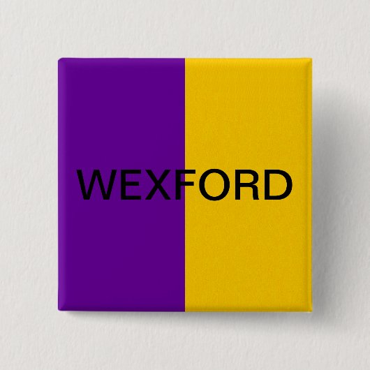 Wexford Flag Button Abzeichen (Vorderseite)