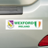 Wexford Ireland Wappen und irische Flagge Autoaufkleber (Auf Auto)