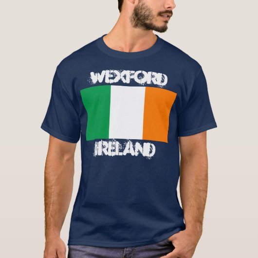 Wexford, Irland mit irischer Flagge T-Shirt (Vorderseite)