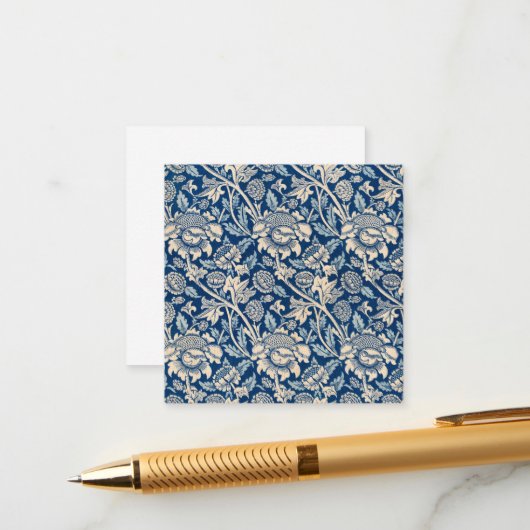 Wey, 1883 von William Morris Begleitkarte (Vorderseite/Rückseite Beispiel)