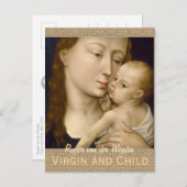 Weyden Jungfrau and Child CC0668 Postkarte (Vorne/Hinten)