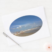 Weymouth Beach Ovaler Aufkleber (Umschlag)