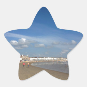 Weymouth Beach Stern-Aufkleber