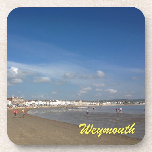 Weymouth Beach Untersetzer (Vorderseite)