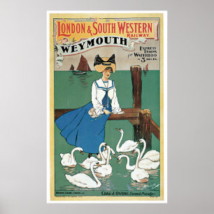 Weymouth by London & Southwestern Poster