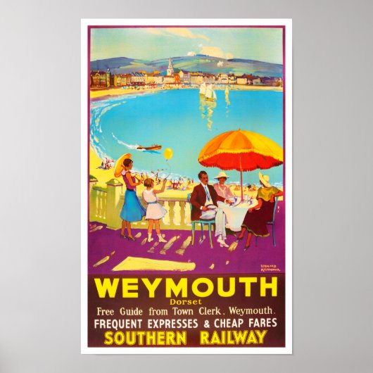 Weymouth England Vintage Poster (Vorne)