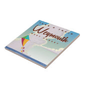 Weymouth England Vintages Urlaubsposter Fliese (Seite)