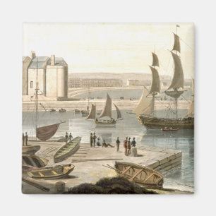 Weymouth Hafen, von 'einer Reise um großen Briten Magnet