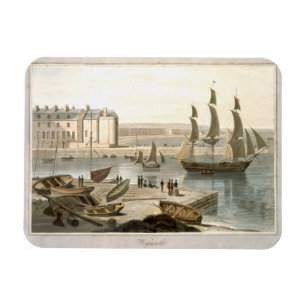 Weymouth Hafen, von 'einer Reise um großen Briten Magnet