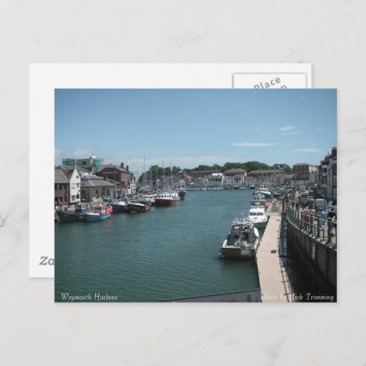 Weymouth Harbour Postkarte (Vorne/Hinten)