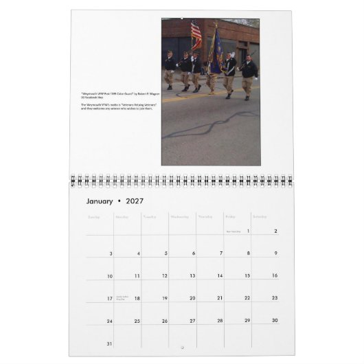 Weymouth, MA-Stadtkalender 2014 Kalender (Jan 2027)