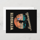 Weymouth Massachusetts Postkarte (Vorne/Hinten)