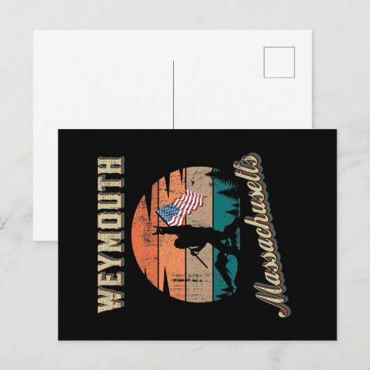 Weymouth Massachusetts Postkarte (Vorne/Hinten)