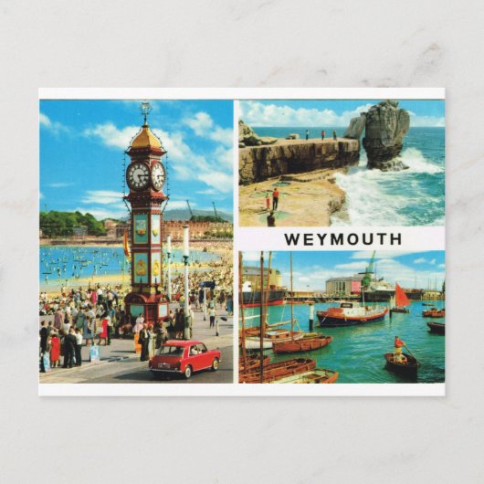 Weymouth Multiview 1ç50 Postkarte (Vorderseite)